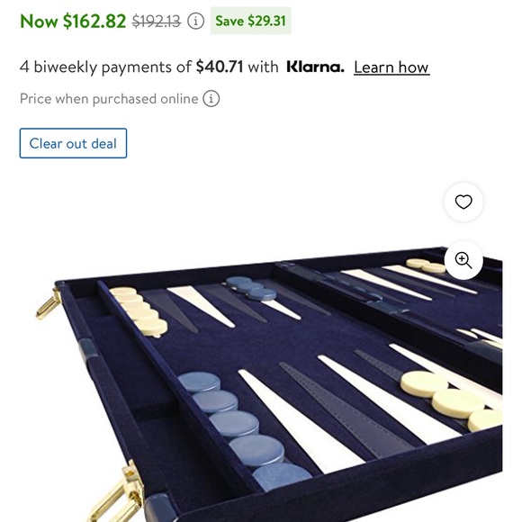 Deluxe Backgammon Set - Board Game (Blue - 15” x 10”) - Picture 10 of 13